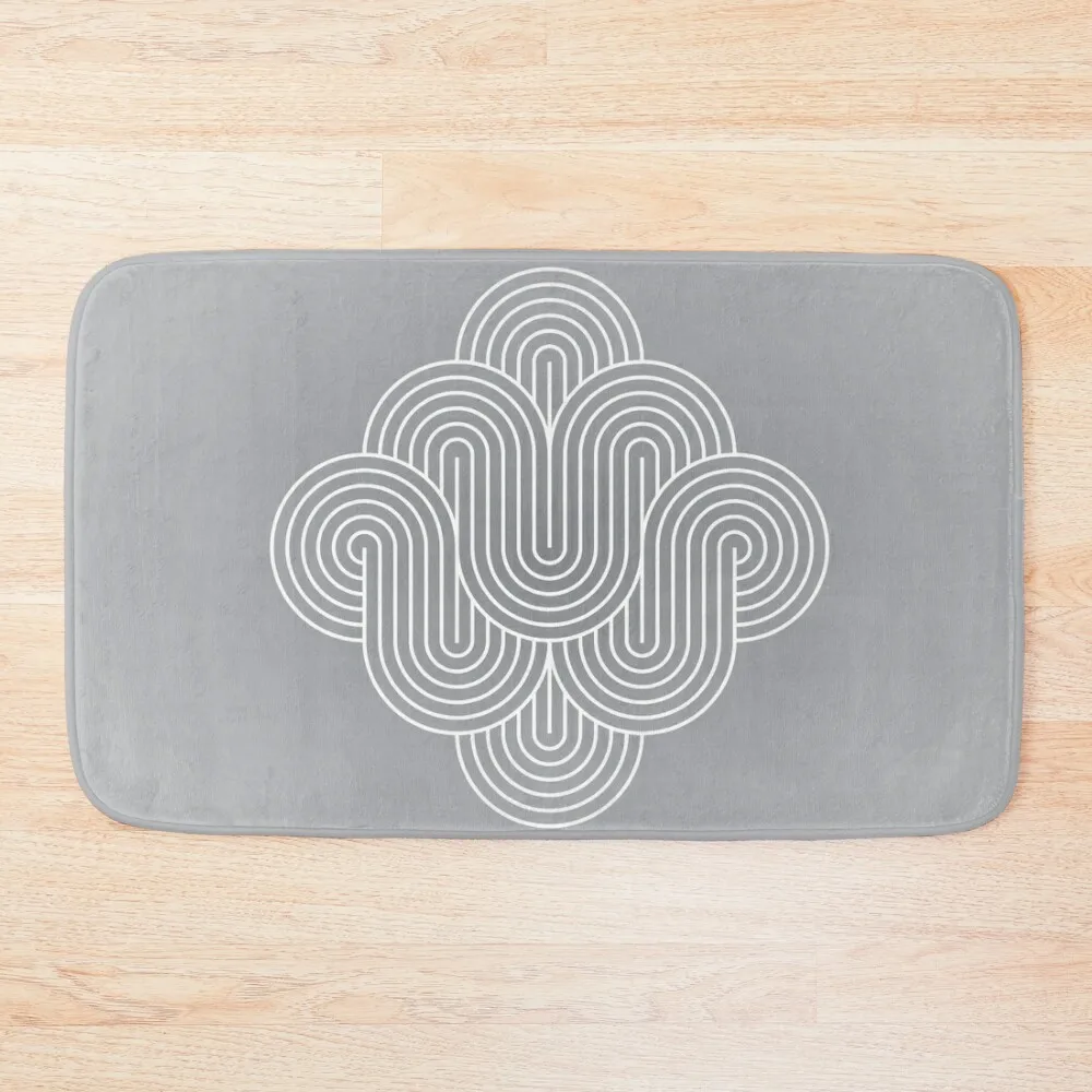 

minimal circular pattern Bath Mat Washable Non-Slip Kitchen Rug Rug Foot House Interior Entrance Mat