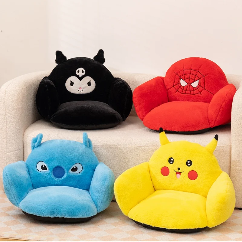 coussin-de-siege-pokemon-pour-chaise-point-de-dessin-anime-kuromi-spider-man-coussin-d'assise-doux-decoration-de-chambre-a-coucher-et-de-salon-cadeaux