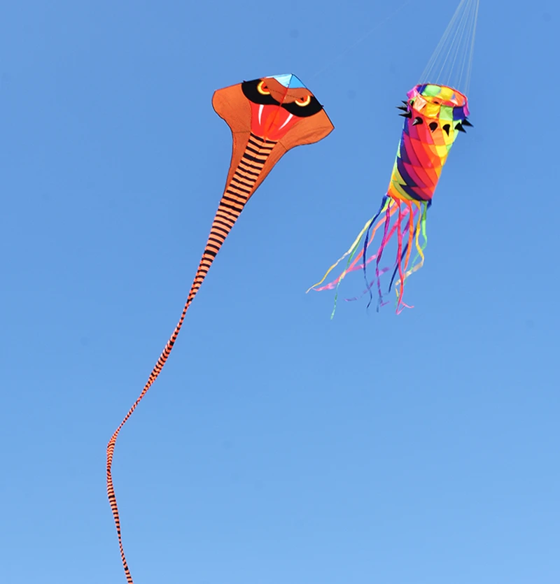 free shipping new kites windsocks 3d kites tails large kites for adults kites accessories soft kites factory kite Flying ripstop