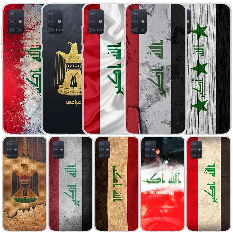 Iraqi Iraq National Flag Phone Case For Samsung Galaxy A51 A50S A41 A40 A31 A30S A21S A20S A20E A11 A10S A71 A70 A6 A7 A8 A9 Plu