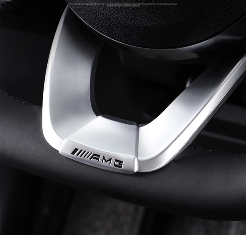 Auto-Emblem-Abzeichen Lenkrad-Dekorationsaufkleber für Mercedes Benz AMG W206 W204 W205 W212 W213 W221 W222 W223 W251 W464