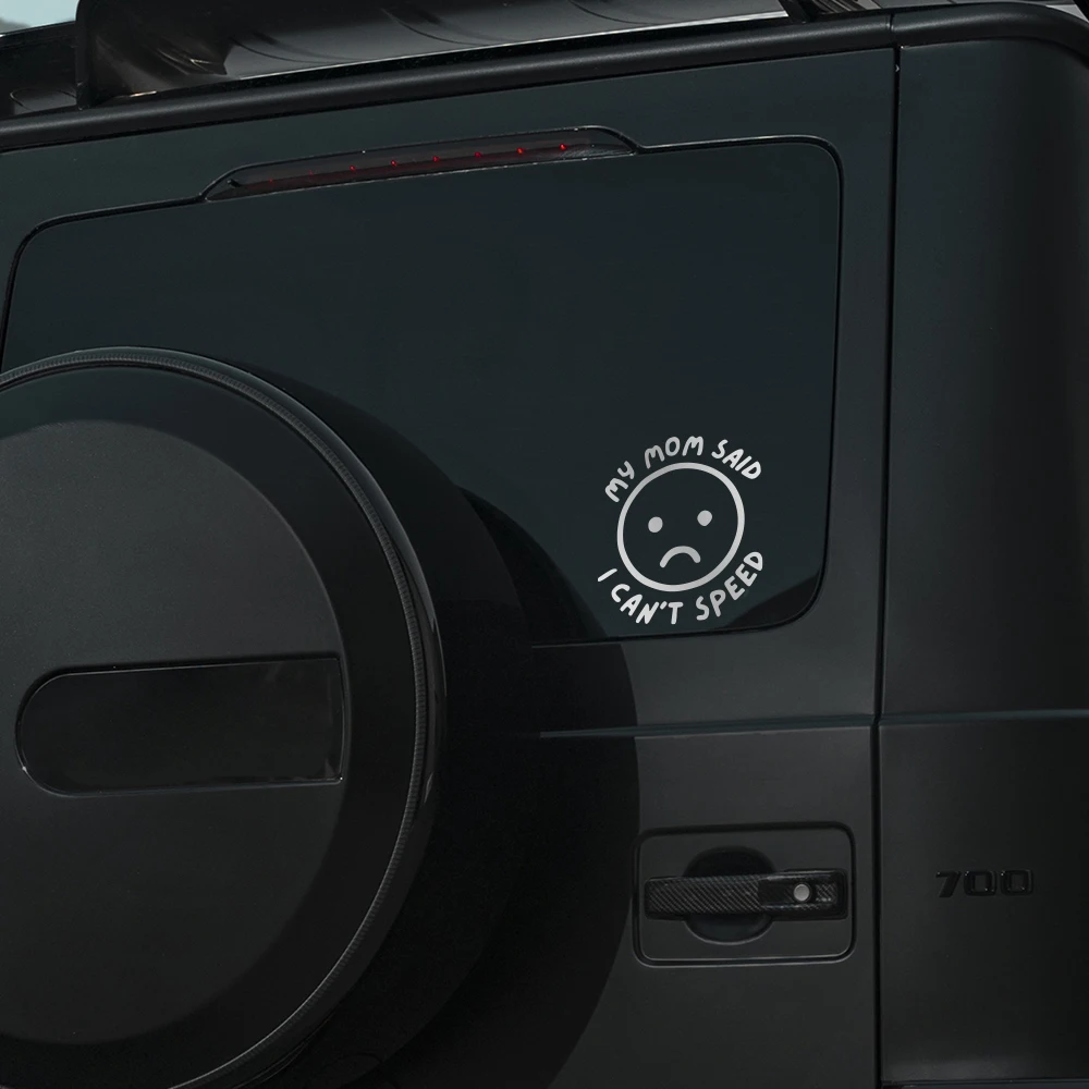 ملصق فينيل مقاوم للماء للسيارة ، ملصق ، مضحك ، قالت أمي أنه يمكنني السرعة ، الديكور للسيارة ، النوافذ ، الوفير ، إكسسوارات التصميم