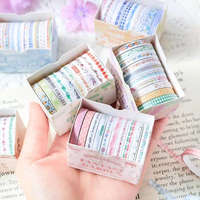 Gentle color tone basic border tape ins style creative diary stickers cute Washi tape