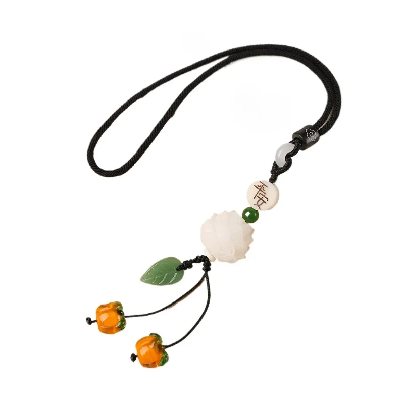 

*Ping An Persimmon Persimmon Ruyi Высококачественный автомобильный кулон с глазурью Persimmon Автомобильный кулон Украшение автомобиля Хорошие вещи