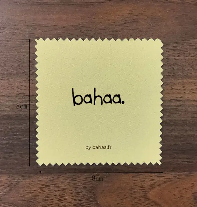 

200 Pieces 8*8cm Micro Suede Silver Jewelry Yellow Polishing Cloth Screen Printed With Black Logo Customized Logo