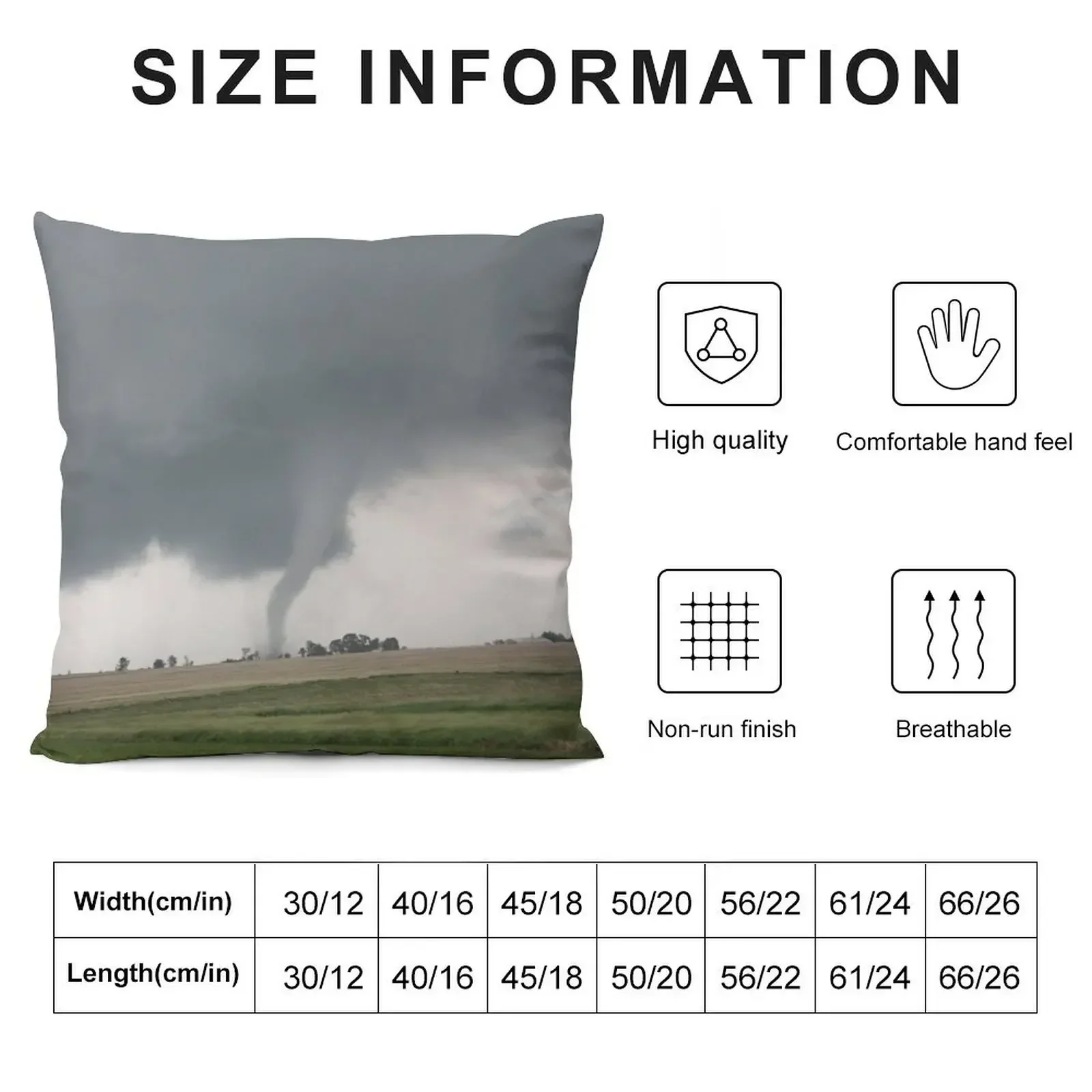 Field Tornado Throw Pillow Decorative Cushion Sofa Cushion Cover luxury home accessories Pillow Case pillow