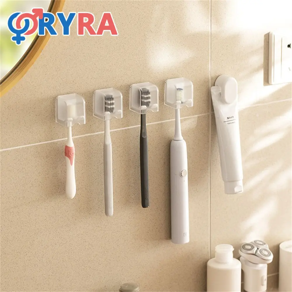 Electric Toothbrush Rack Toothbrush Wall Mounted Storage Rack Non Perforated Wall Mounted Storage Toothbrush Holder With Cover