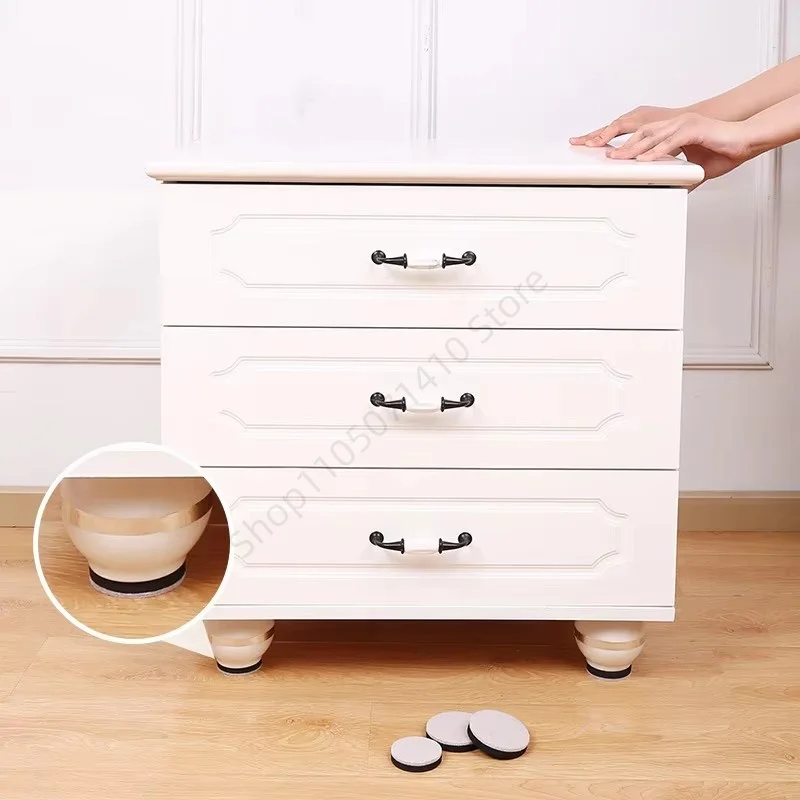 4Pcs Thick Furniture Sliders Pads Felt Pad Self Adhesive Multi-function Heighten Noise-reducing Foot Pad Floor Protectors Pads