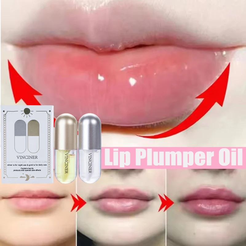 

Lasting Volumising Lip Serum Instantly Plumper Gloss Oil Increase Lip Elasticity Non-Sticky Sexy Lip Care Cosmetics Makeup