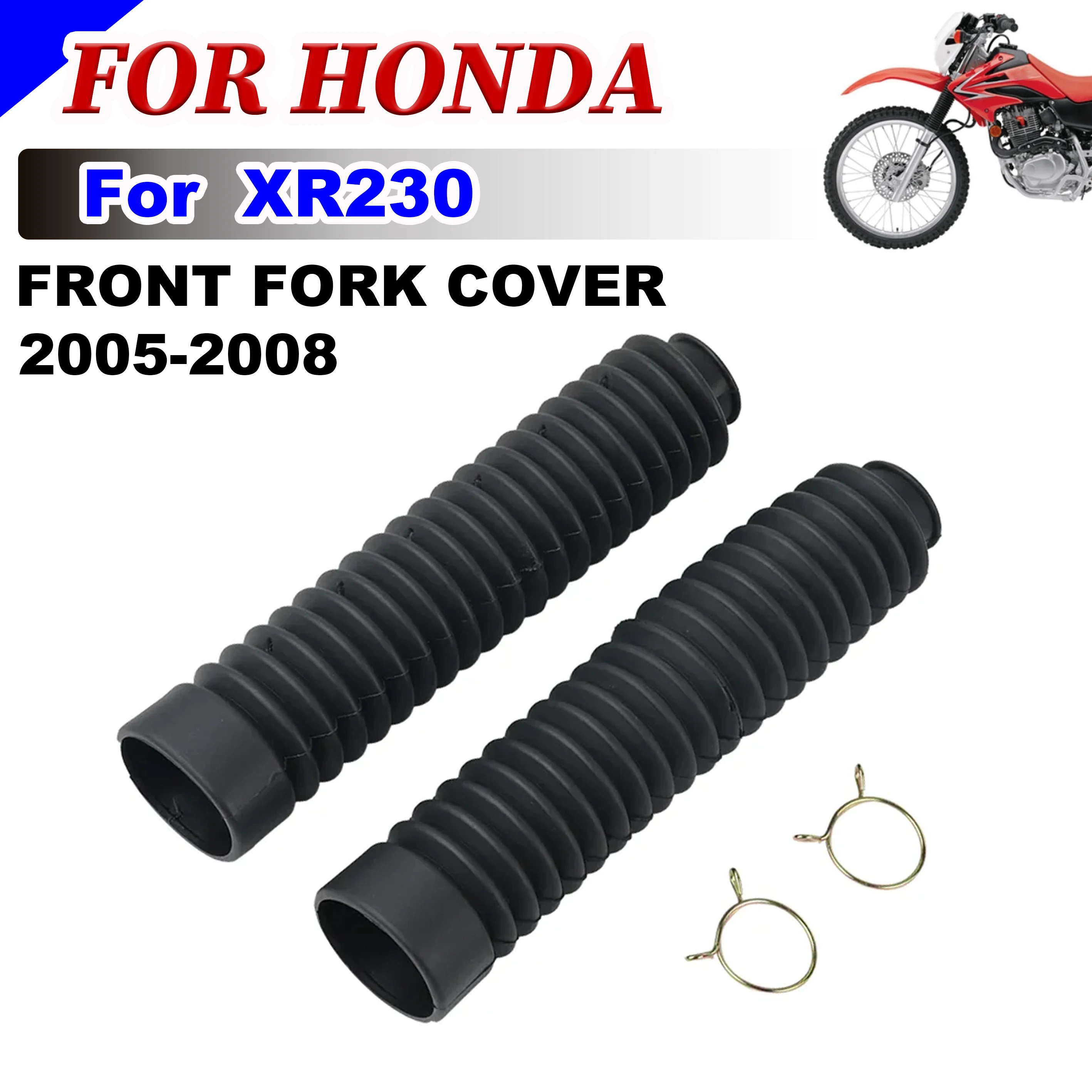 

For Honda XR230 XR 230 20052006 2007 2008 Motorcycle Accessories Universal Front Fork Rubber Cover Shock Protector Kit Pad Set