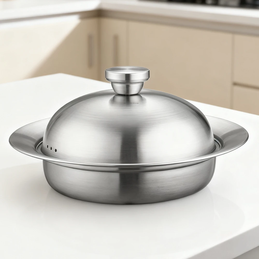 

Food Steam Tray Stainless Steel Flying Saucer Rustproof Multifunctional Steam Plate Noddle Drainer for Pot Kitchen Supplies