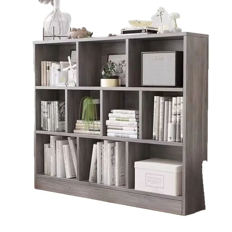 

Durable Shelf floor-to-ceiling household bookcase integrated against the wall living room simple layered