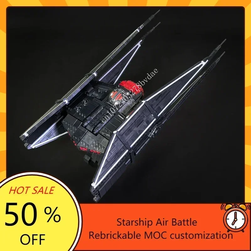 1846PCS MOC Space Battle TIE Silenceres - Minifig Scale Model Custom Puzzle Technology DIY Assembly Toys Kids Xmas Gifts