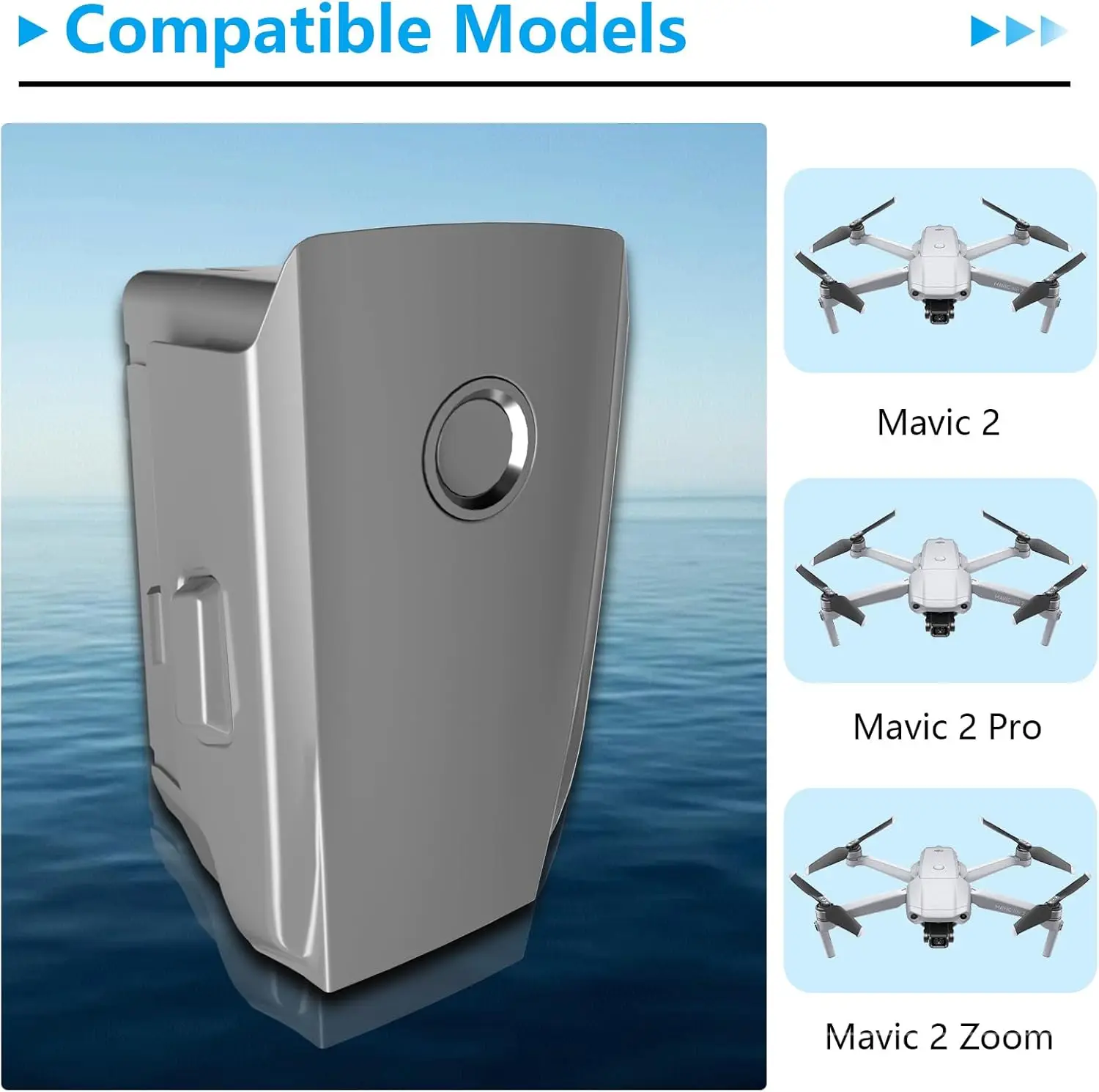 3850mAh Drone Battery For DJI Mavic 2 Zoom/Mavic 2 Pro Battery 31 Minutes Max Flight Time Intelligent Flight Battery