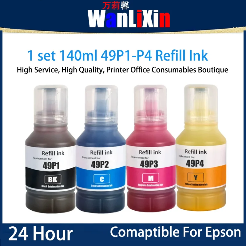 1-set-140ml-t49p-refill-sublimation-ink-compatible-for-epson-surecolor-sc-f130