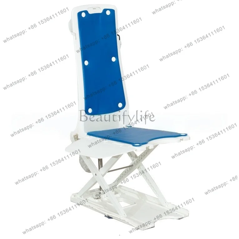 Household elderly bathing chair electric lift bathing stool disabled paralyzed patient care waterproof non-slip bathing