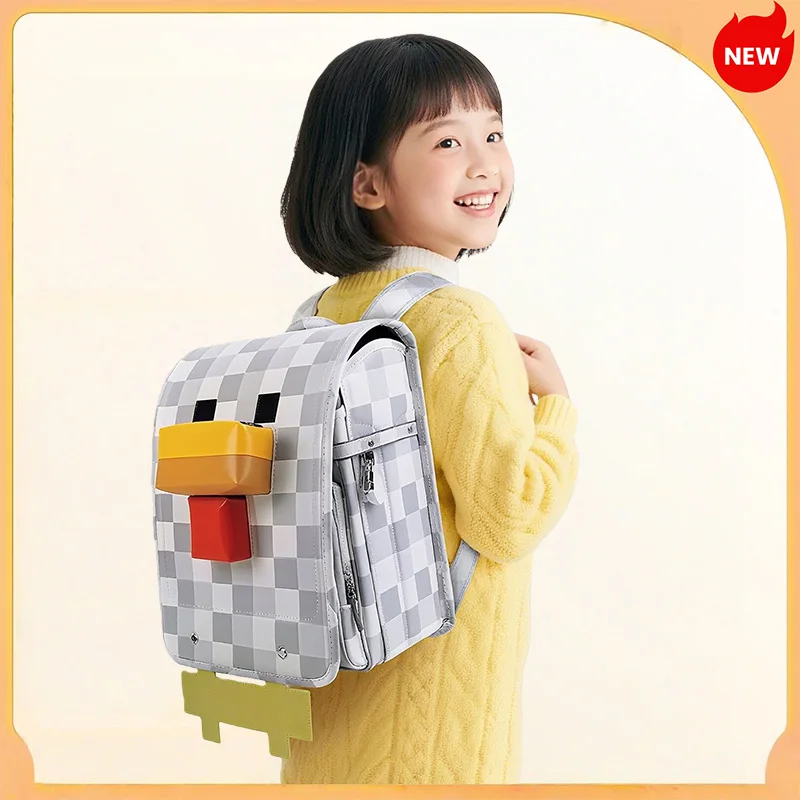 

Original Pixel Chick Backpack Chick School Bag Game Mine World M-Mine-Craftes School Bags For Boys Girls Best Gift