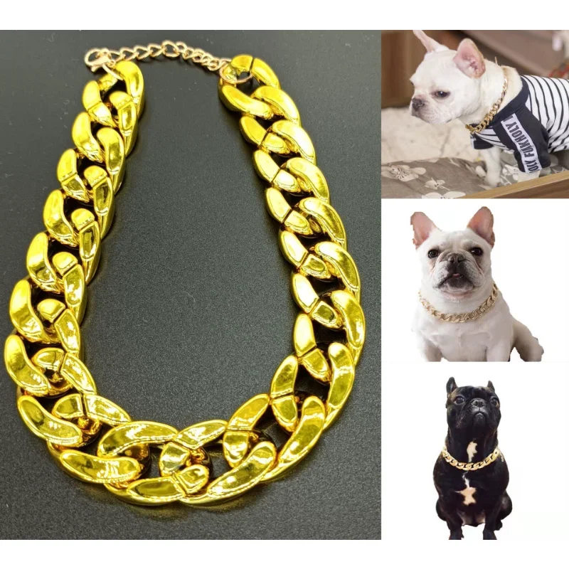 Dog  Collars Chain Bulldog Teddy French Bulldog Collars Pet Necklace  Pet Products  Acessorios  Bow Ties Dog Accessories