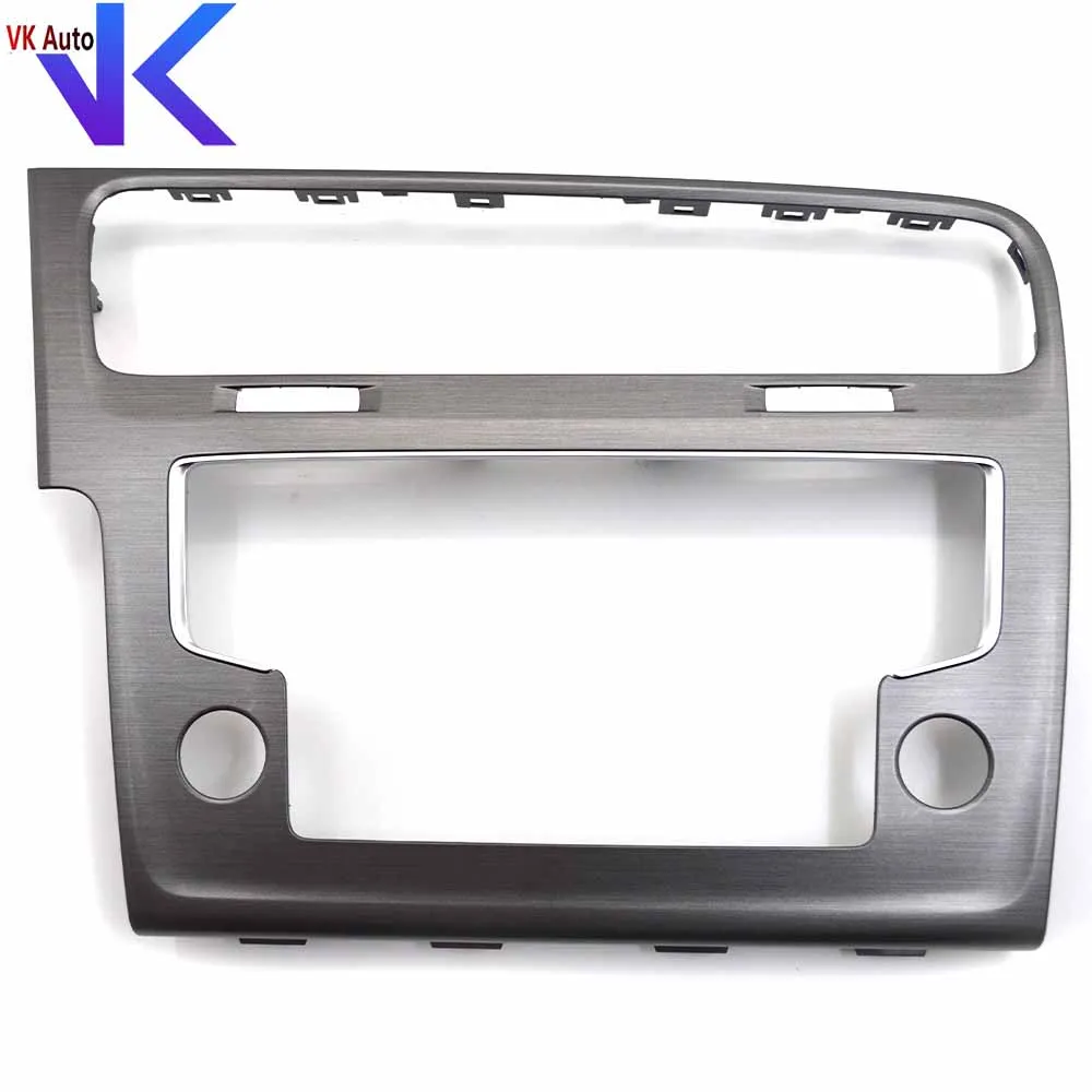 8  inch Piano black gray MIB Radio Frame Panel Plates Decorative Frame For VW Golf 7 MK7 5GG 819 728 S 5GG819728S