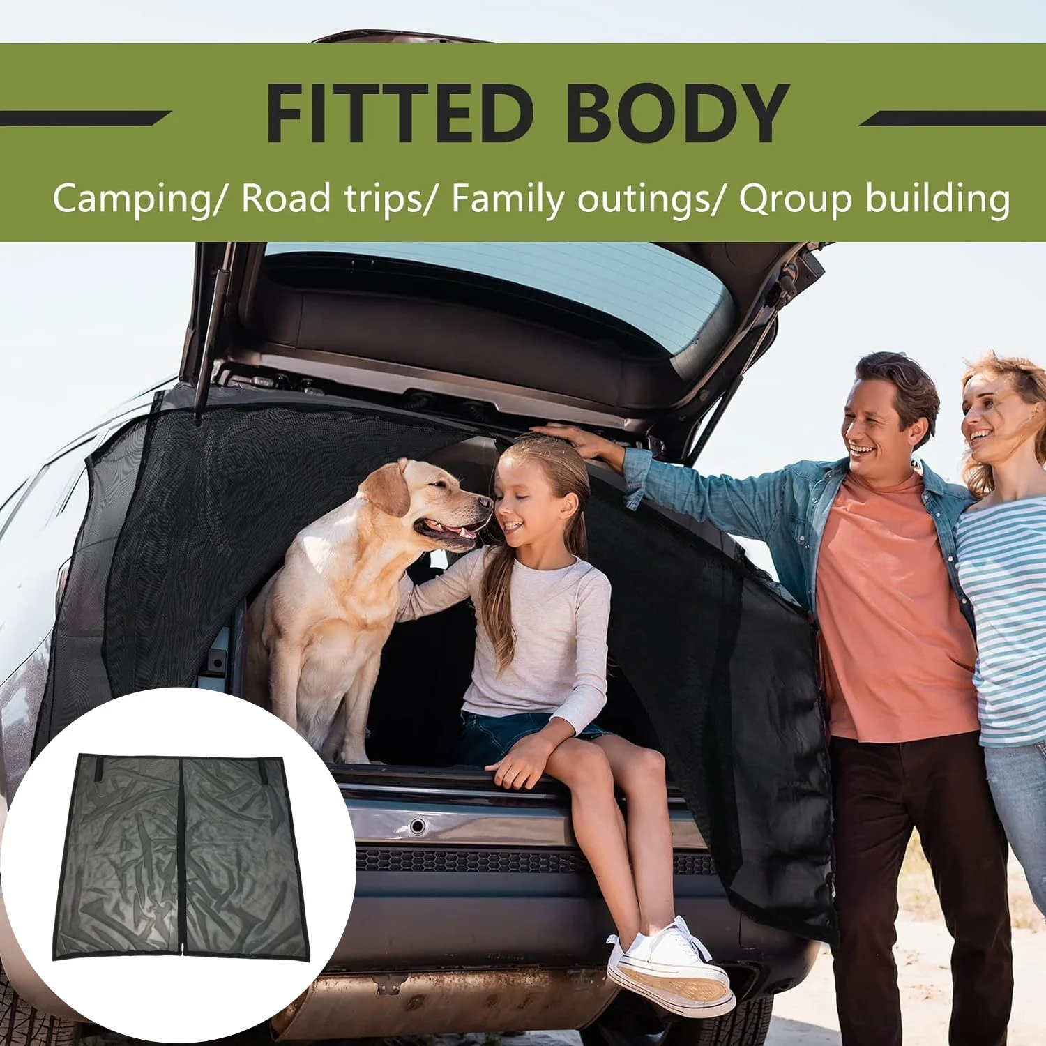 

Car Tail Hood Screen Window Door Mosquito Sunshade Car Curtain Magnetic Magnetic Absorption Anti-Mosquito Screen Self-Driving