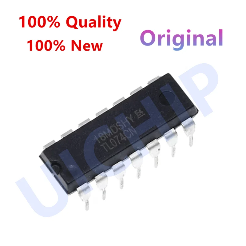 10 peças novo amplificador quad-operatório tl074cn tl074 dip-14 original