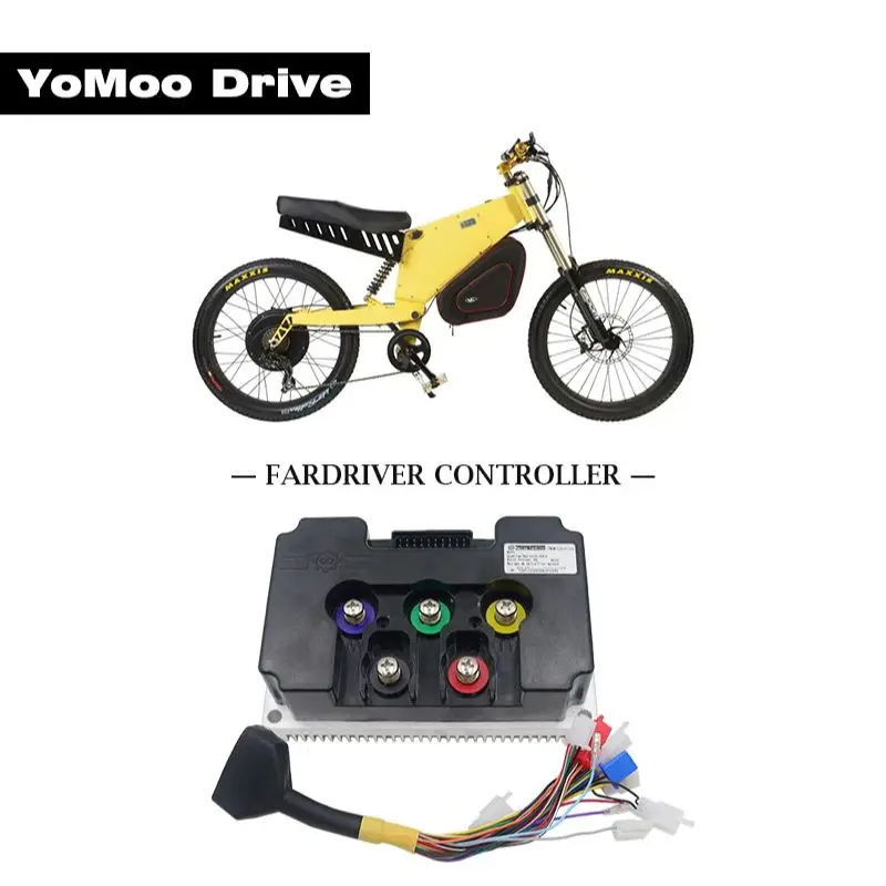 

Programmable ND72680 Fardriver Controller DC 350A BLDC Motor Controller FOC PMSM For QS Hub Motor