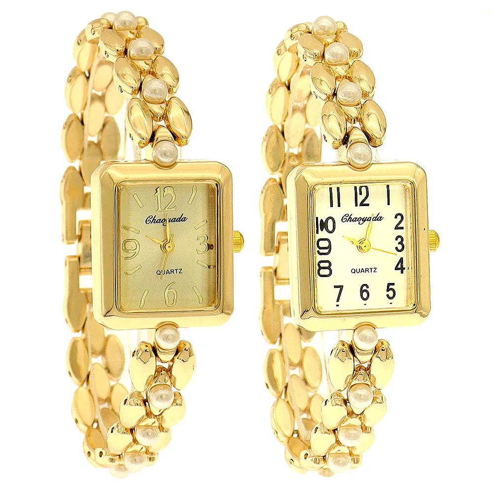 Популярные женские часы, деловые роскошные женские модные кварцевые часы, простые весы, квадратные качественные позолоченные часы из нержавеющей стали