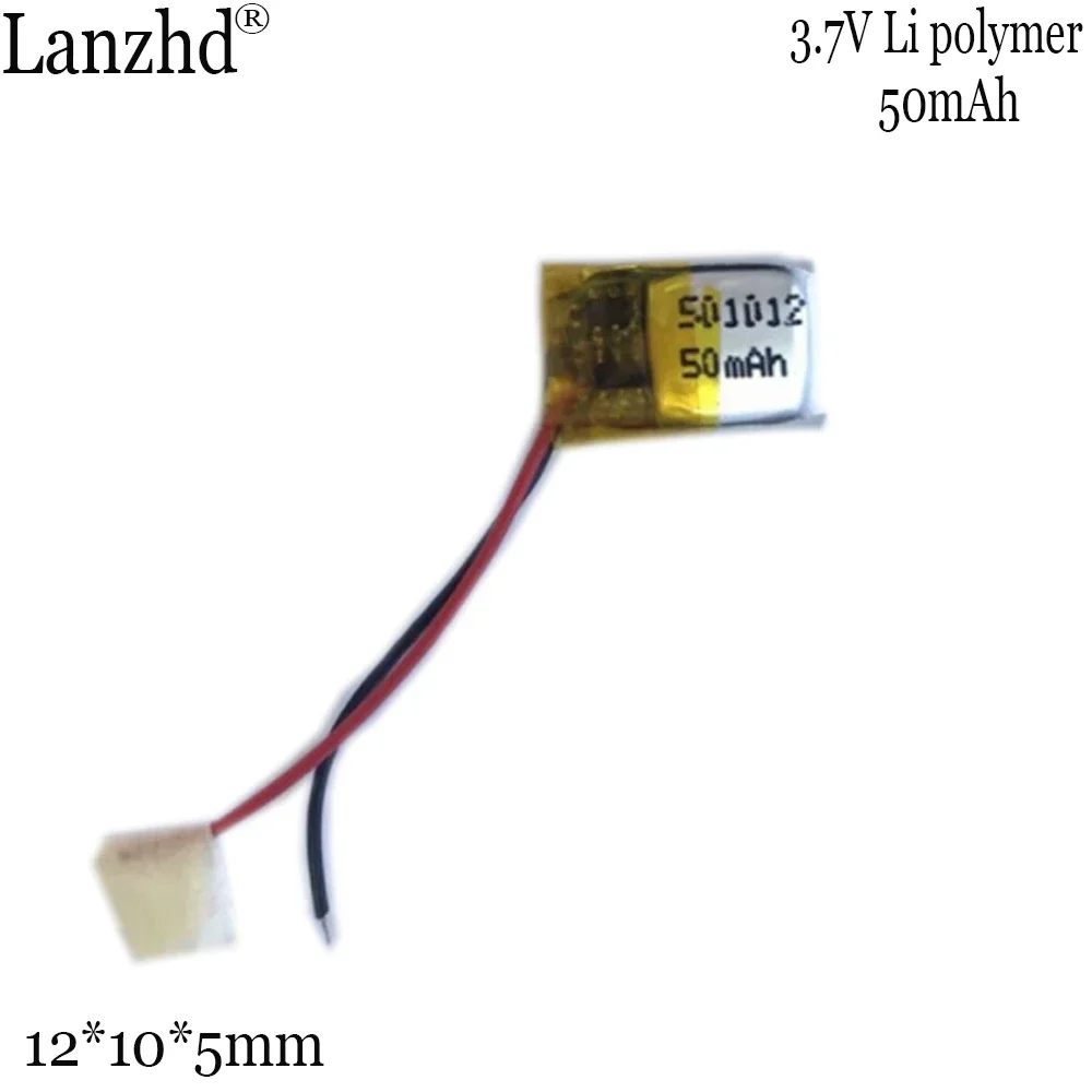 بطارية ليثيوم بوليمر قابلة لإعادة الشحن لـ TWS ، 50 مللي أمبير ، 50 مللي أمبير ، Lipo ، i7s ، i8 ، i12 ، سماعة بلوتوث ، GPS ، ساعة ذكية ، أضواء LED ، لعبة #3