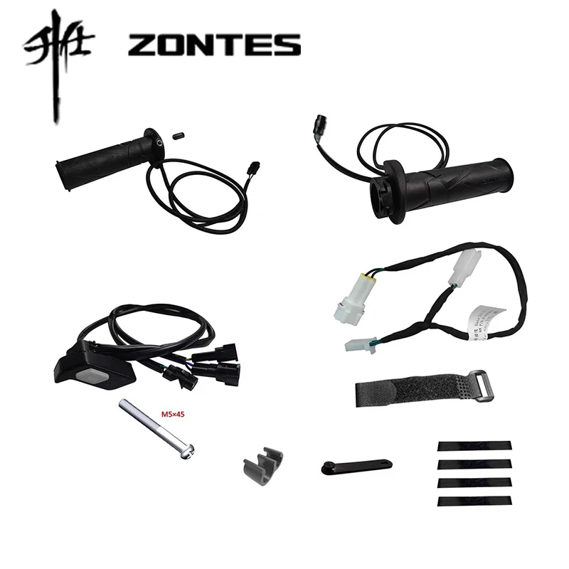 

For Zontes ZT150 ZT350 150D/E/M 350D/E/M Motorcycle Electric Heated Handle Hand Grips Temperature Settings Warmer Hot Grip