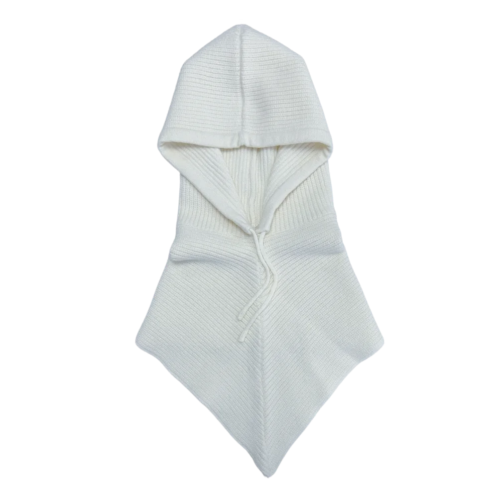 قبعة بالاكلافا شتوية صوفية لحماية الأذن، تصميم متكامل، طوق رقبة من قطعة واحدة، عنصر دافئ، نسيج محبوك