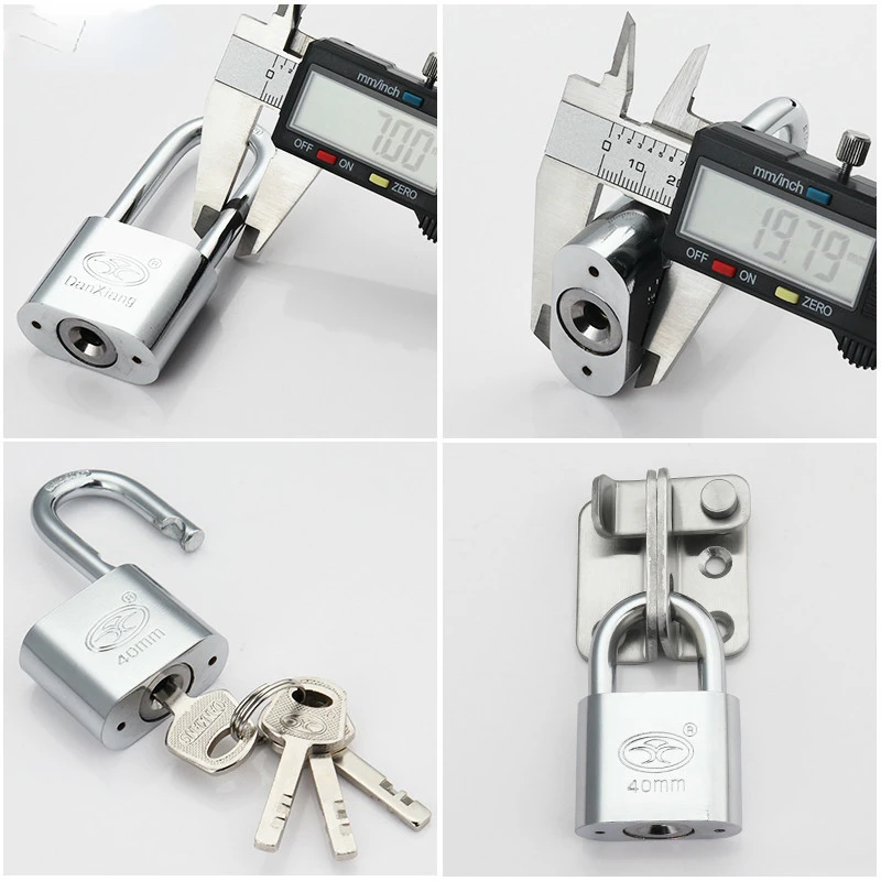 Full Metal Padlock Wolf Head Lock Small Locks Door Locks 30mm 40mm 50MM Not Rust Lock Core Include 3 Keys