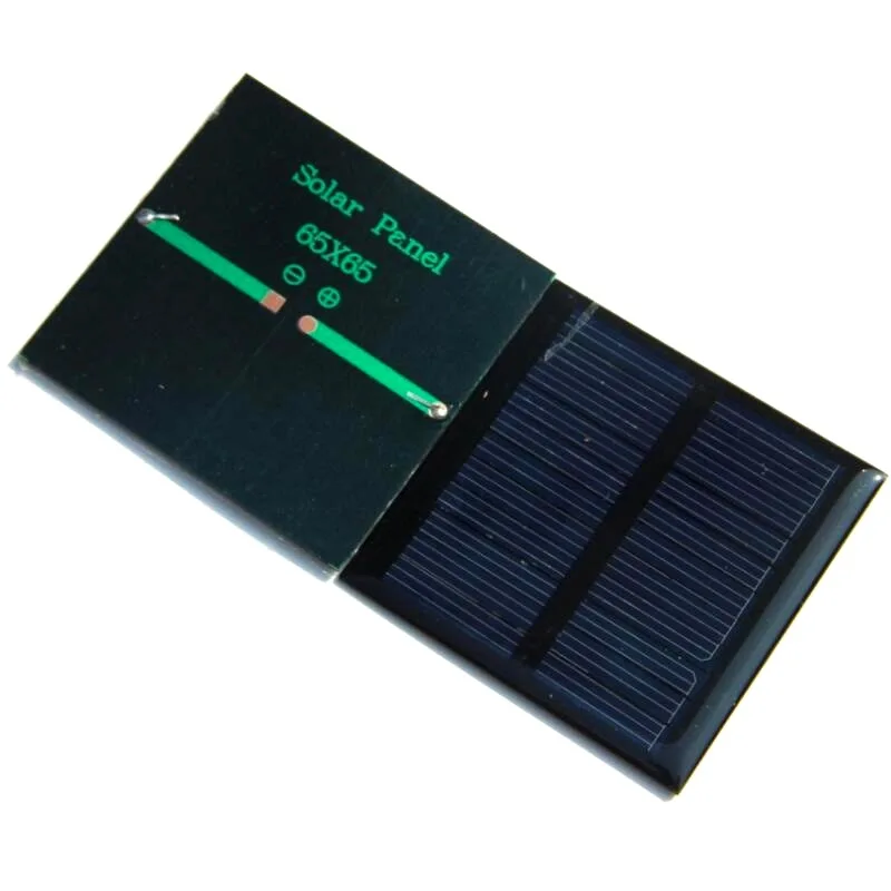 Factory Price 0.6W 5.5V Polycrystalline Solar Panel Module Small Solar Panel for 3.7V Battery 65*65mm OEM Power