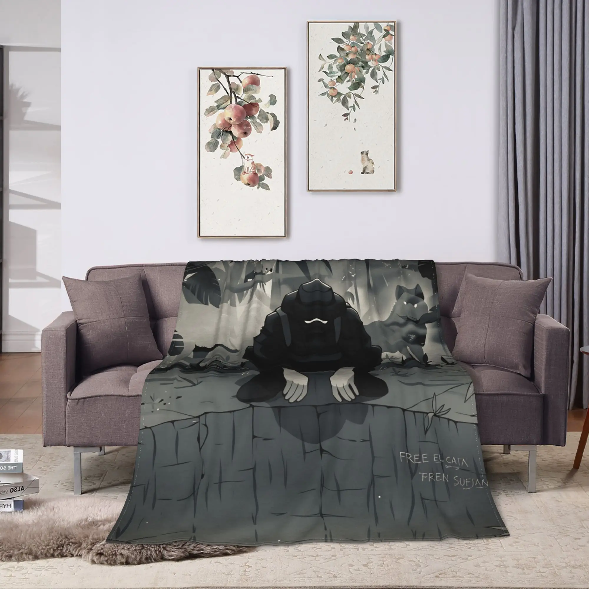 B-bENY Rapper JR  Blanket Quality Super Warm  Throw Blanket Spring Decorative Couch Chair Sofa Bed Pattern Bedspread