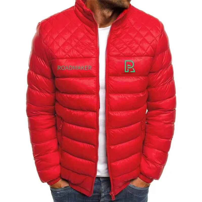 The 2024 new RODAKER men\'s standing neck zipper is made of light cotton and features a fashionable and casual European and Ameri