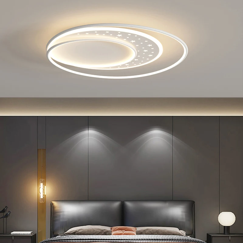 Imagem -02 - Luzes de Teto Redondas Embutidas para Quarto Candeeiro de Estudo Moderno Simples Nórdico Quente Candeeiro Transfronteiriço Criativo Luz em Casa