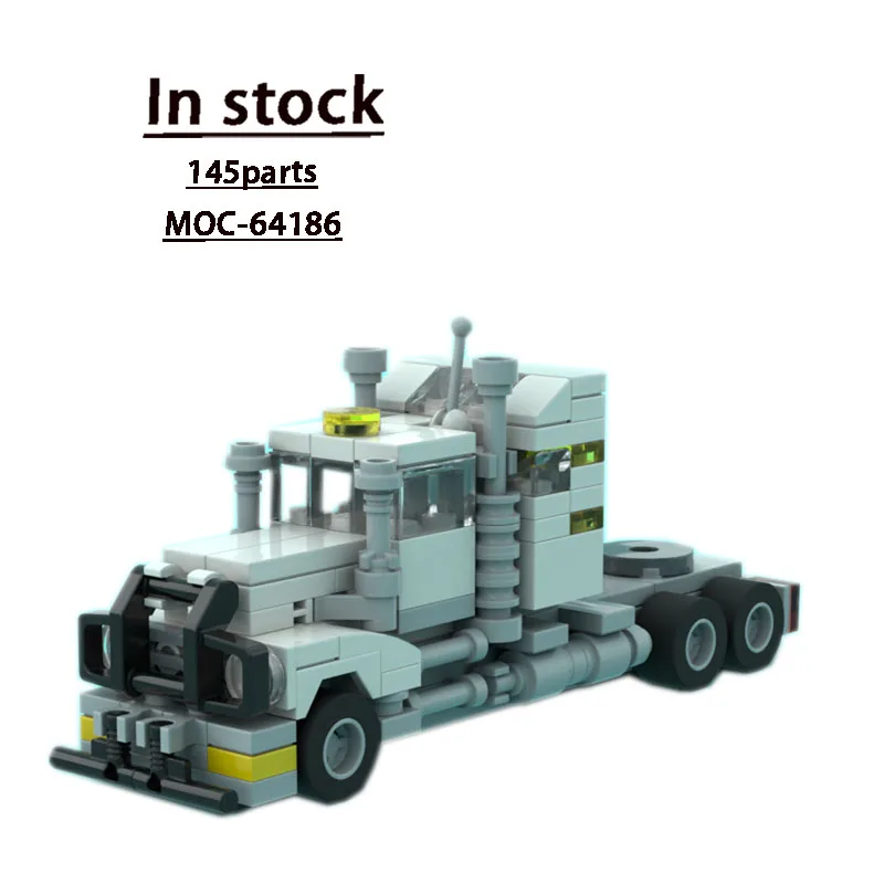 

MOC-64186 Маленький дорожный поезд, модель строительных блоков •145 PartsMOC, креативные строительные блоки на день рождения для мальчиков, игрушки, подарки