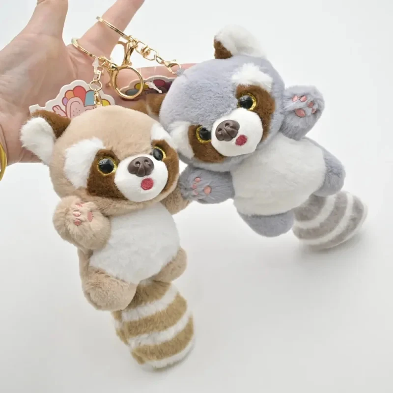 

Cute 12.5cm Red Panda Pendant Keychain Keychain Little Raccoon Keyring