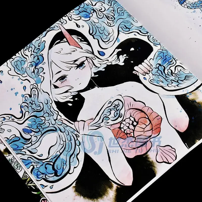 Imagem -02 - Coleção de Arte de Koyamori Mori para Meninas Versão Curta Ilustração Aquarela Livro Anime