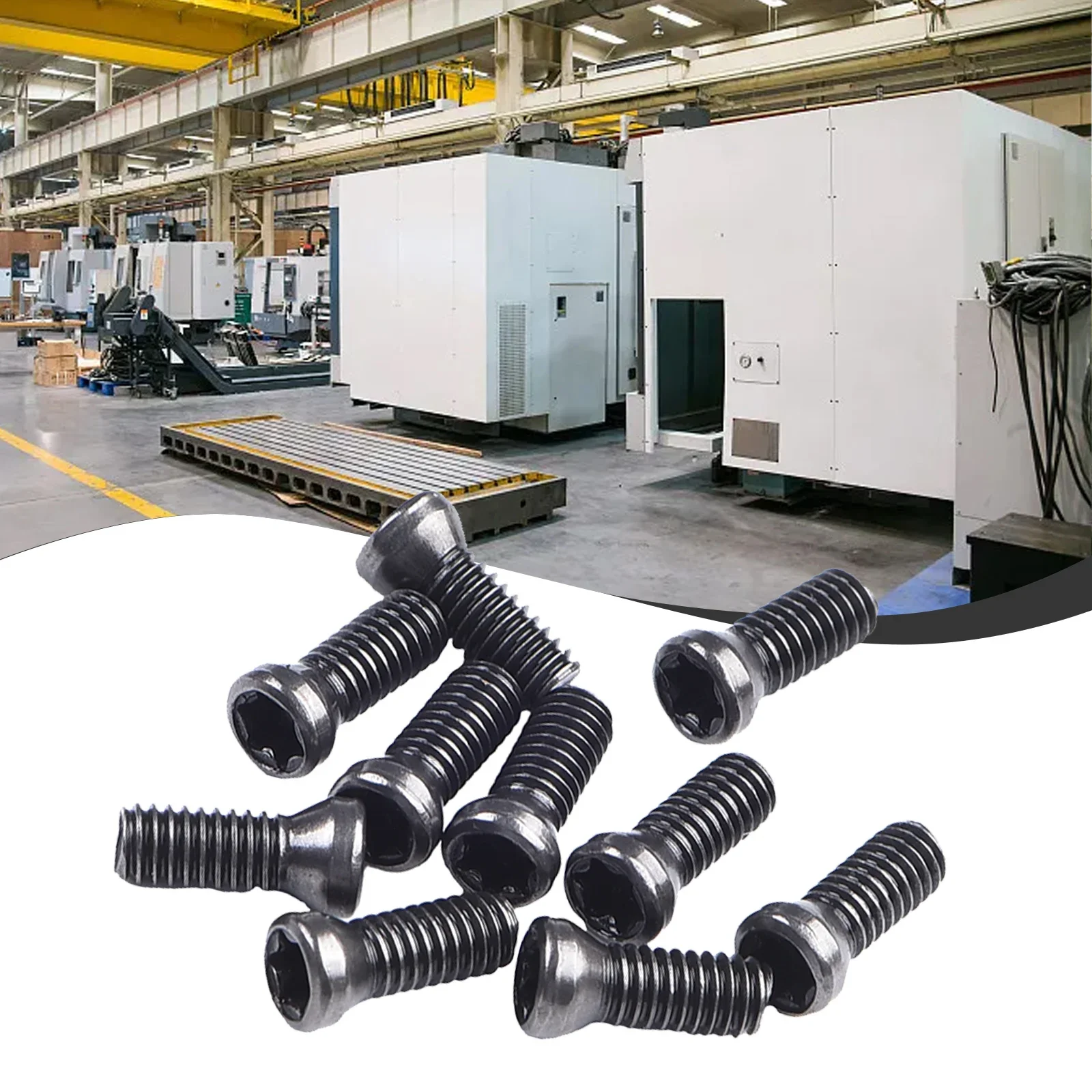10 buah M2.5 M3.5 Torx sekrup kepala soket Torx untuk menggantikan sisipan karbida mesin bubut CNC alat untuk mengganti sisipan karbida