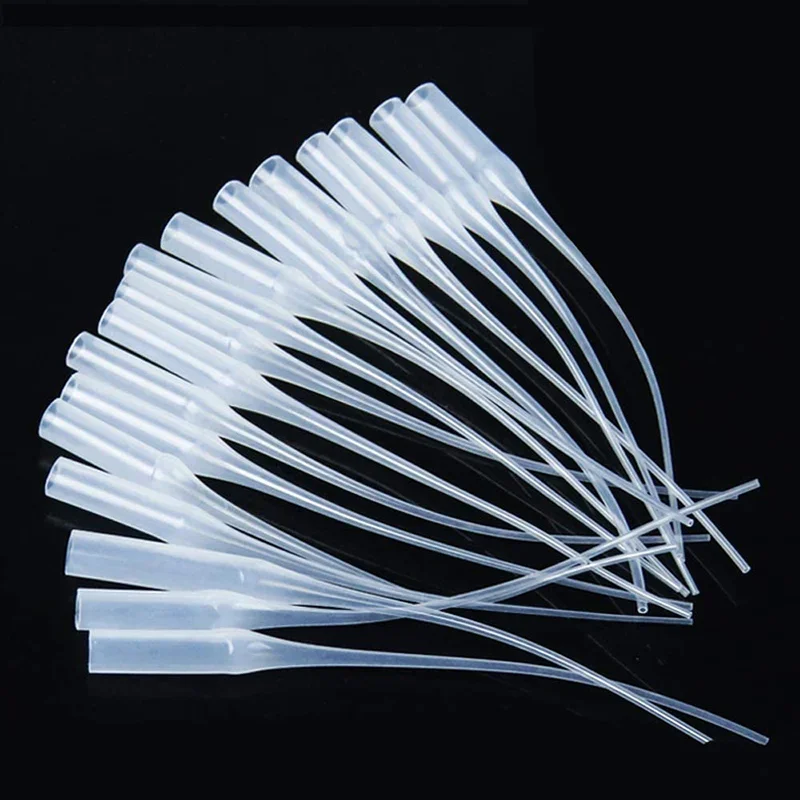 100/500Pcs Glue Micro-Tips Plastic Glue Extender Precision Applicator Dropping Tube Nozzle for Crafting Adhesive Dispensers