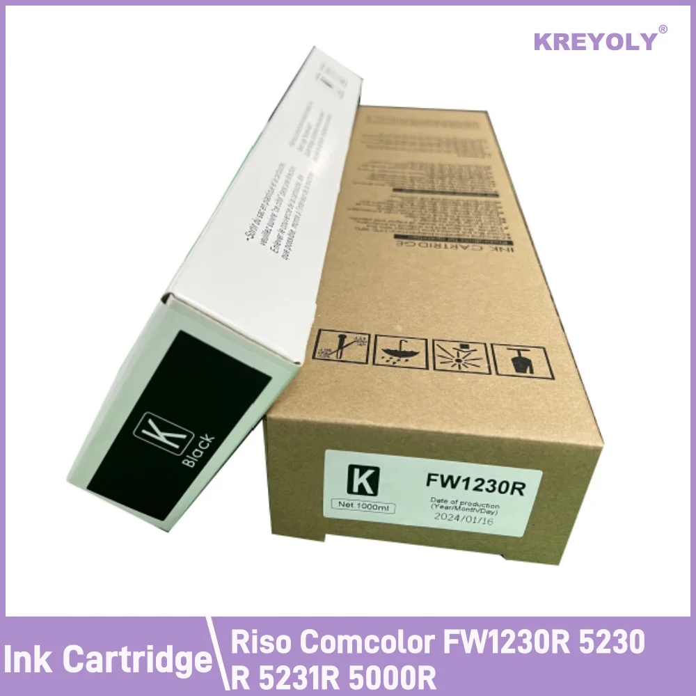 Compatible Ink Cartridge For Riso Comcolor FW1230R 5230R 5231R 5000R Inkjet Printer S-7265 S-7266 S-7267 S-7268