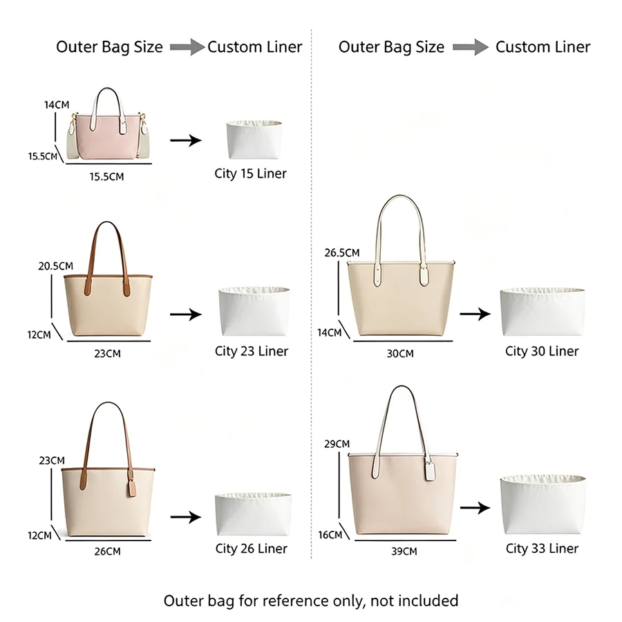 Bag Organizer Insert For city15 23 26 Durable Fashion Wateproof Gift Bag Support Storage Inner Modification Bag Accessories view 4