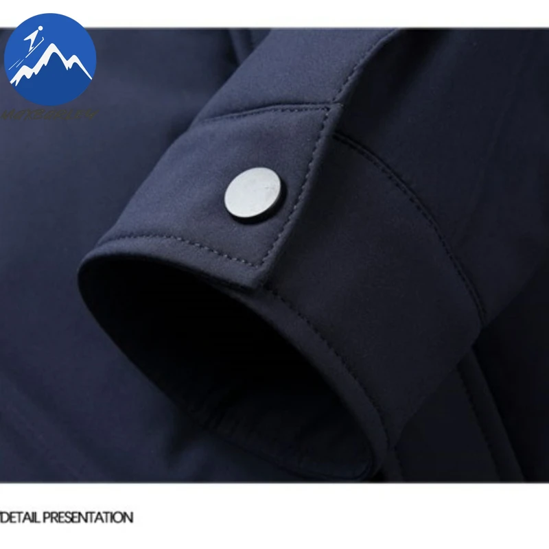 COMXZ 2025 Luxury Men Down Jacket Winter British Retro Soft Lightweight White Duck Down Coat Casual Single-breasted Puffer Parka