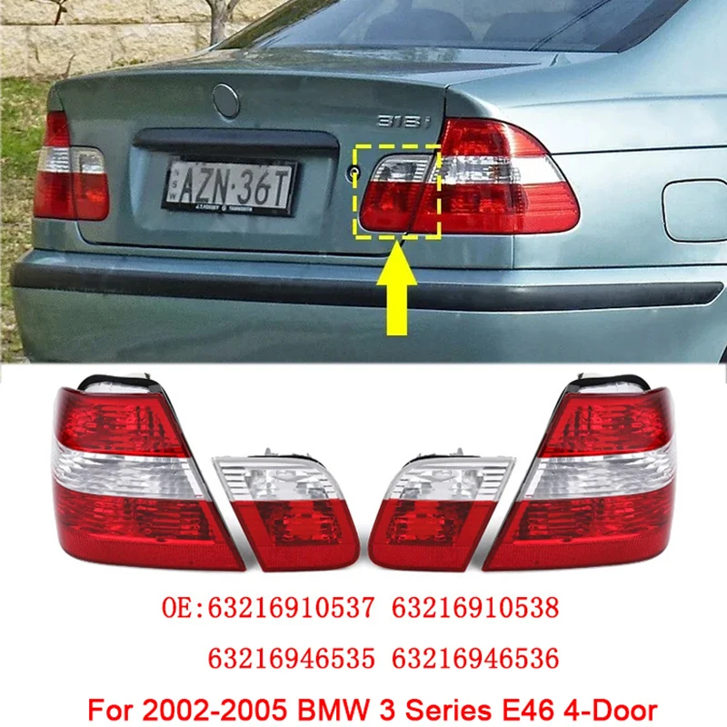 

For 2002-2005 BMW 3 Series E46 4-Door 63216946535 63216946536 Car Rear Brake Anti-collision Warning Stop LED Signal Light