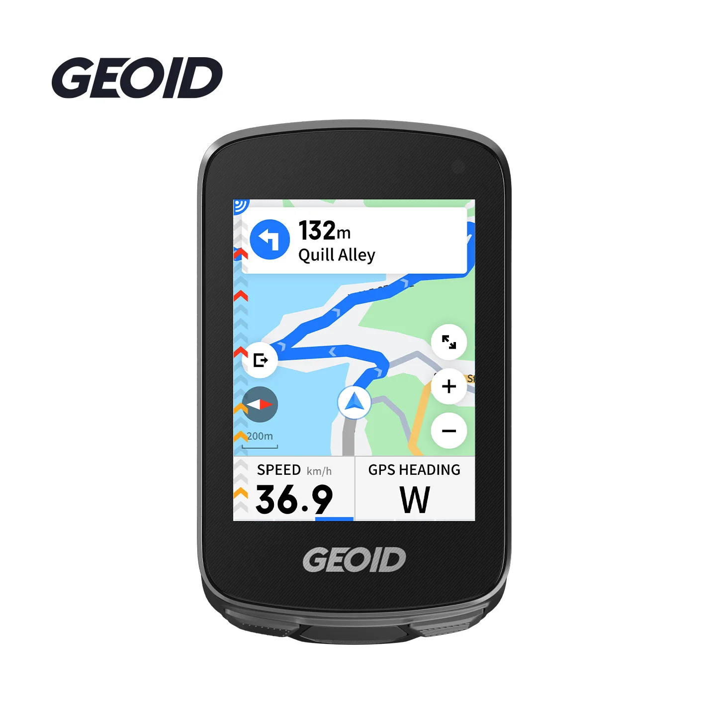 GEOID CC700 Pro 자전거 컴퓨터 2.8인치 터치스크린 GPS 자전거 속도계 글로벌 지도 내비게이션 사이클링 주행 거리계 (스트라바용)