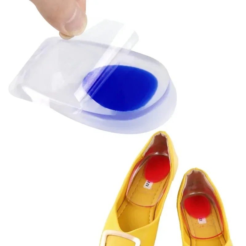1 paio di speroni dolore piede solette per scarpe soletta ortopedica in Gel di Silicone per piedi cuscinetti per scarpe che aumentano l'altezza suola per scarpe ammortizzante
