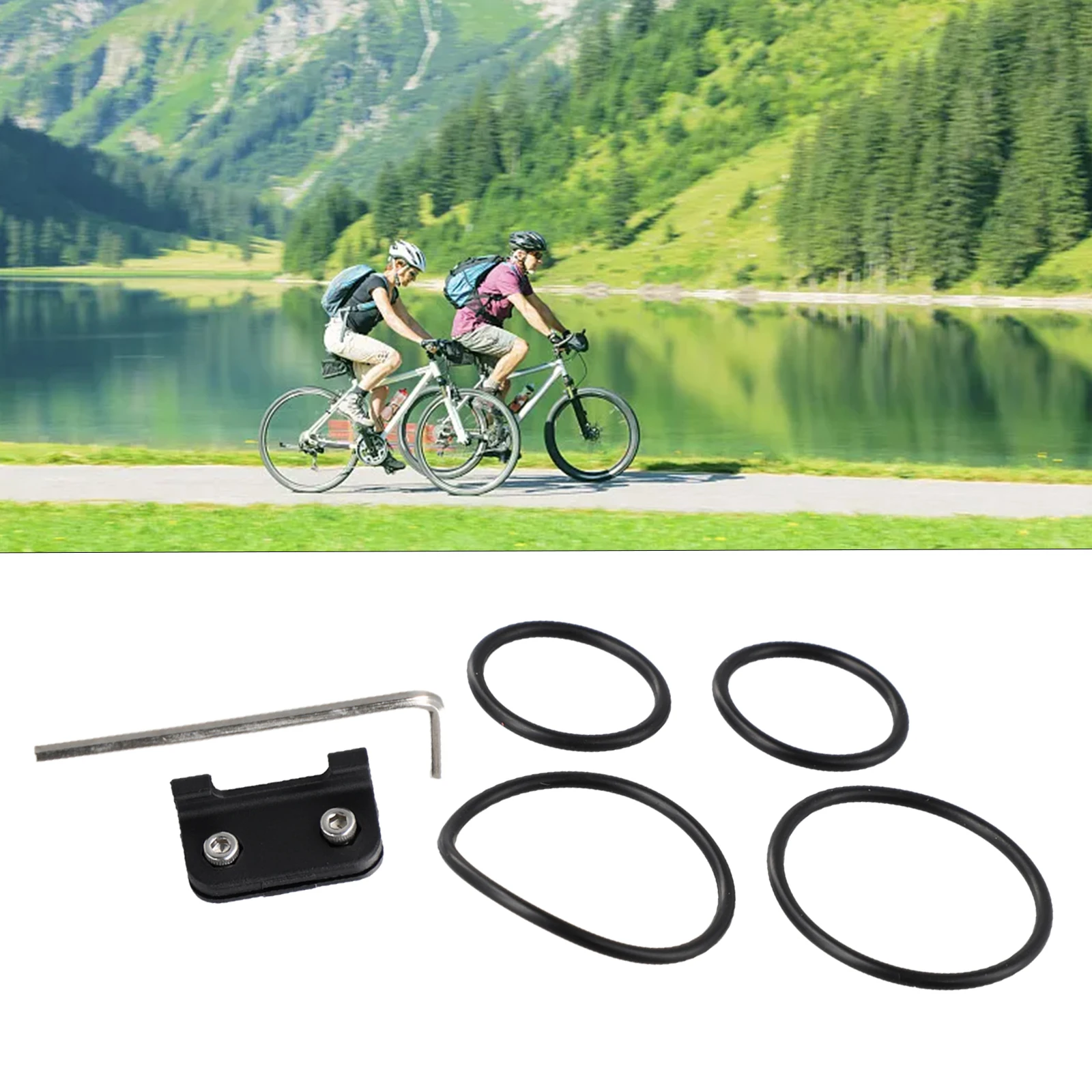 Bike Tag Bracket Bicycle Race Number Holder Binding Rope Included Black Color Easy Installation Bike Racing Cycling Events