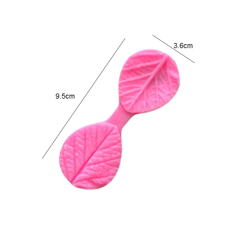 Leaf Flower Embossed Prints Frozen Fondant Silicone Chocolate Crafts Molds Cakes Desserts Decorative Moulds Pastry Baking Mold