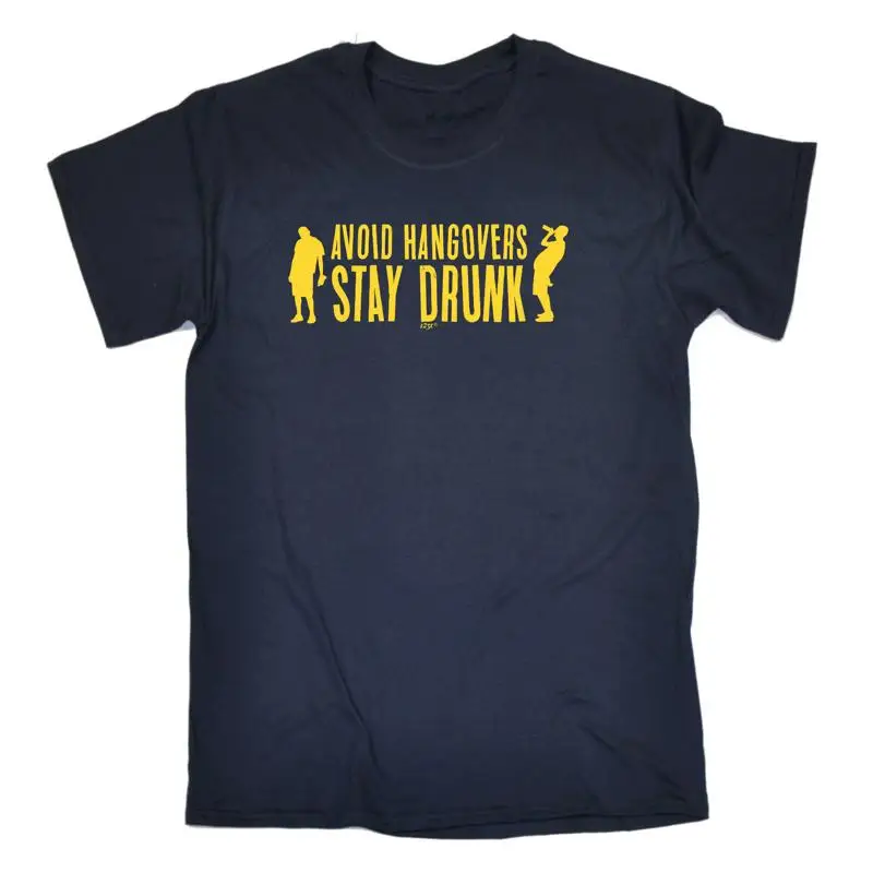 

Мужская забавная футболка Avoid Hangovers Stay Drunk, новинка