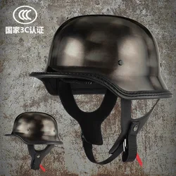 Motorcycle Retro for Harley Helmet Electric Car Half Helmet Summer General Locomotive German Soldier Scoop Helmet